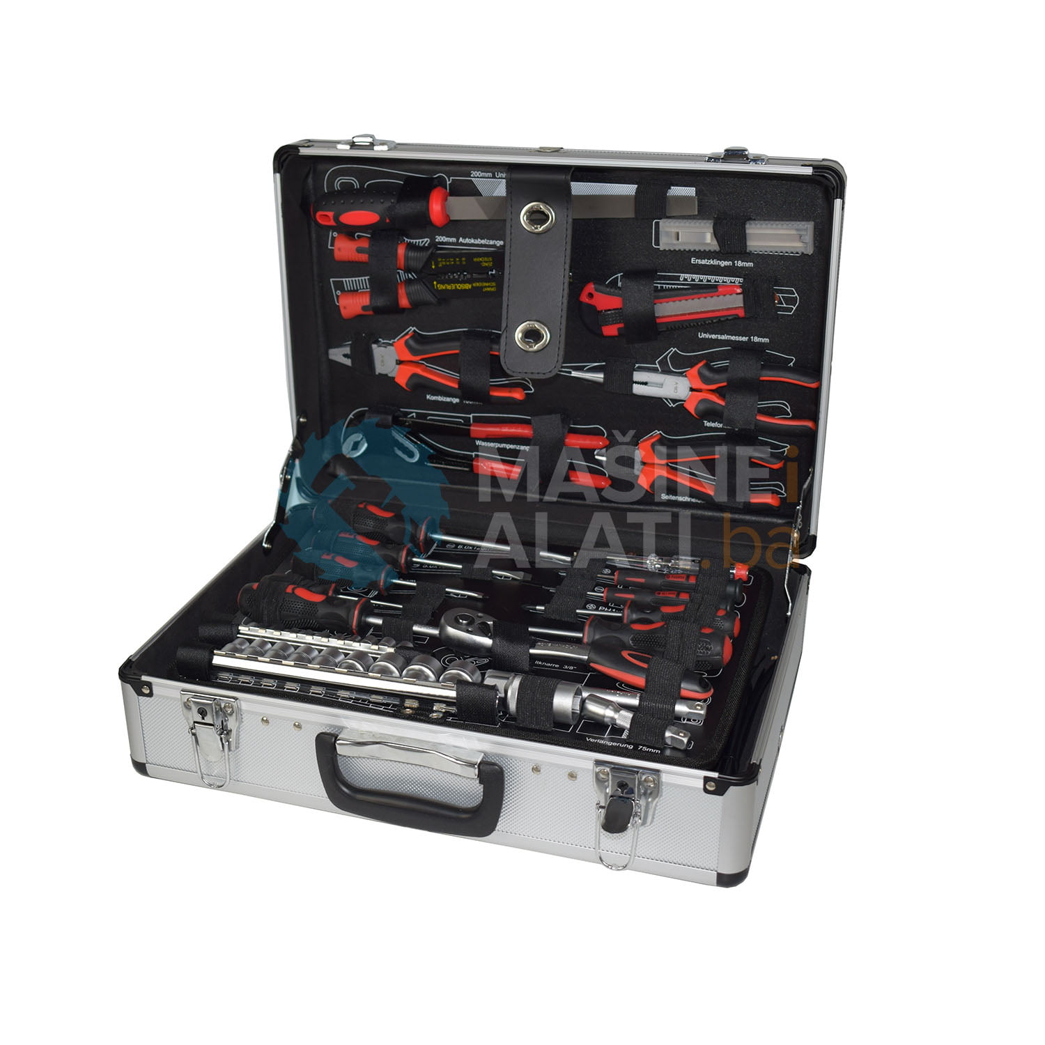 AHS 162-dijelni set alata u aluminijumskom koferu 1257452 - masineialati.ba  - Profesionalni i hobi alati i mašine