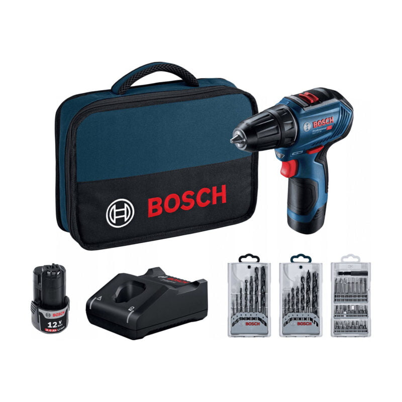 BOSCH aku bušilica odvijač GSR 12V-30 Li Professional sa priborom